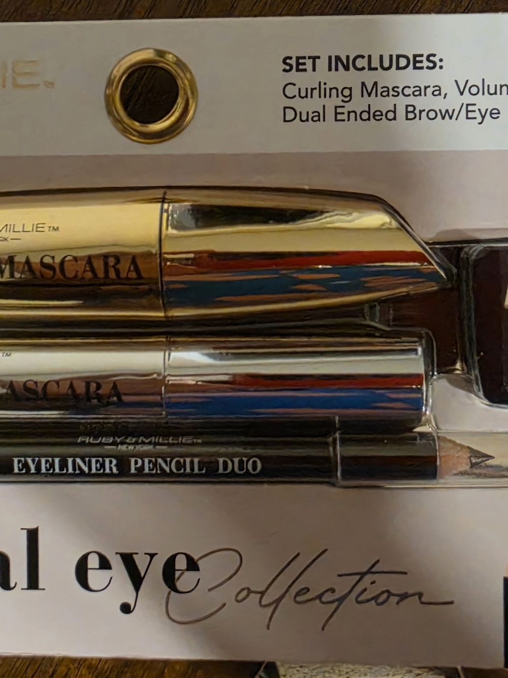 Gold Mascara & Eyeliner Set - Gold